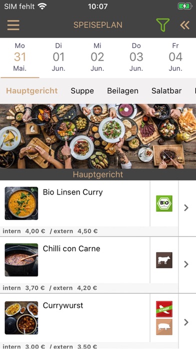 Mein Mittagstisch Screenshot