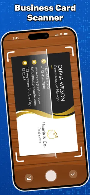 Business Card Scanner Pro* screenshot 1