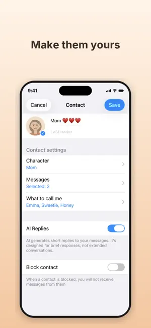 Personas: Warm Messages screenshot 4