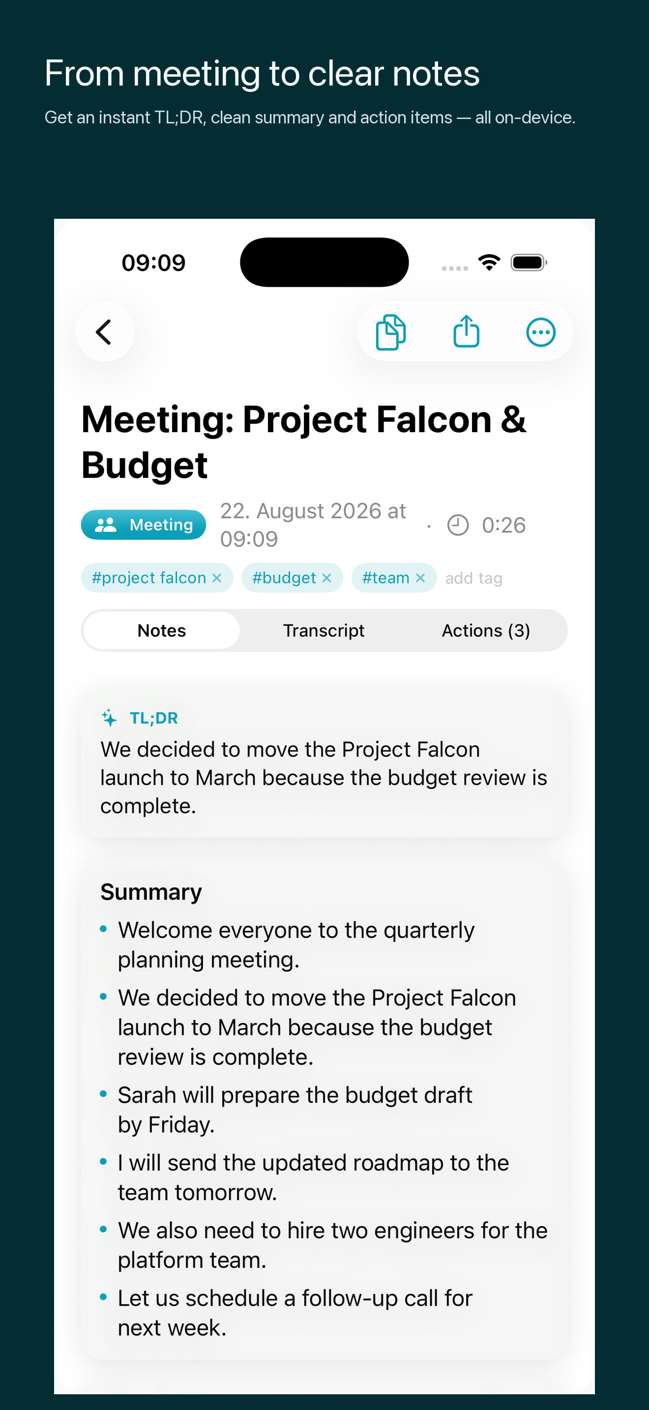 Lectern: Meeting Transcriber screenshot 2