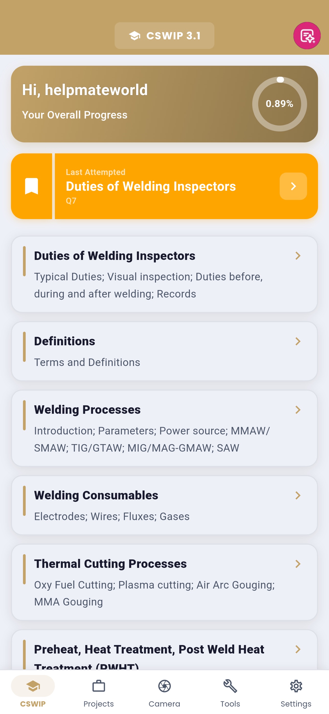 Screenshot 2 of CSWIP Welding Inspector