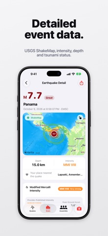 Sismik: Earthquake & Emergency Screenshot 7 of 10