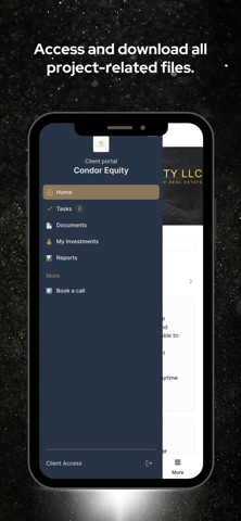 Condor Equity Client Portal screenshot