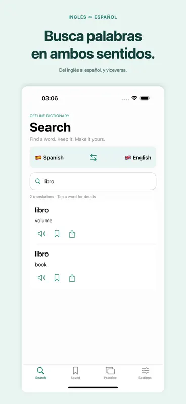 English-Spanish Dict Pro screenshot 2 of 5