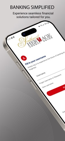 Southwest Heritage CU app screenshot