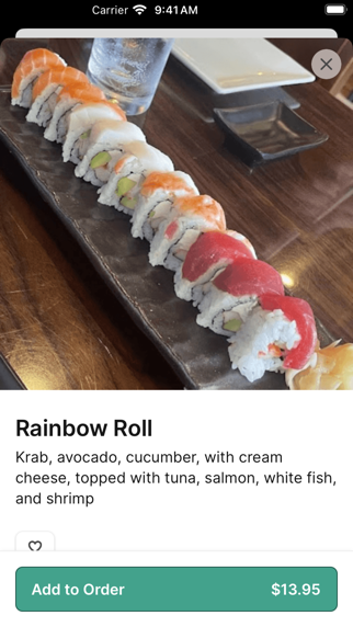 Kenzo Thai & Sushi iPhone screenshot 4 - Food & Drink app