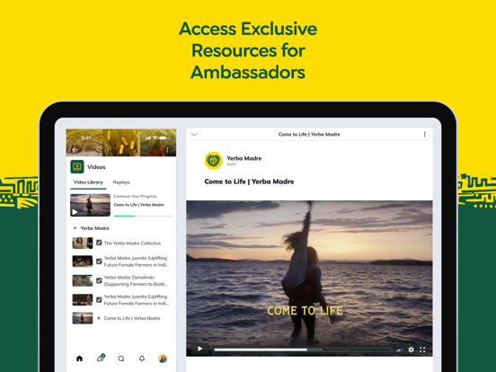 Yerba Madre Ambacebador iPad screenshot 3 - Social Networking app