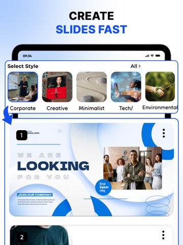 AI PPT Maker : Gamma AI App iPad screenshot