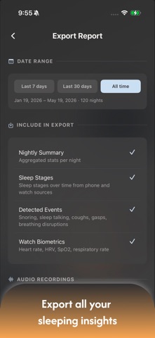 Snore Timeline：鼾声睡眠追踪 screenshot