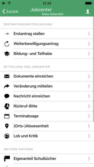 Jobcenter Gütersloh screenshot 2