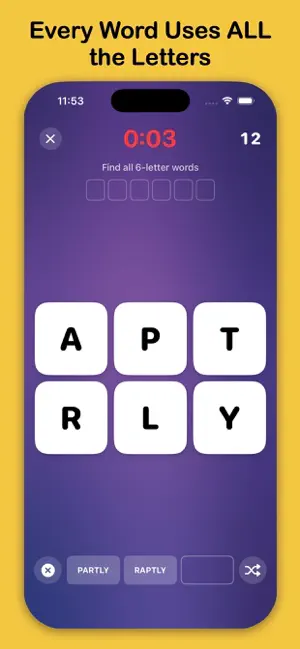 Scrambly Word Game screenshot 2