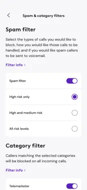 Xfinity Call Guard screenshot 2