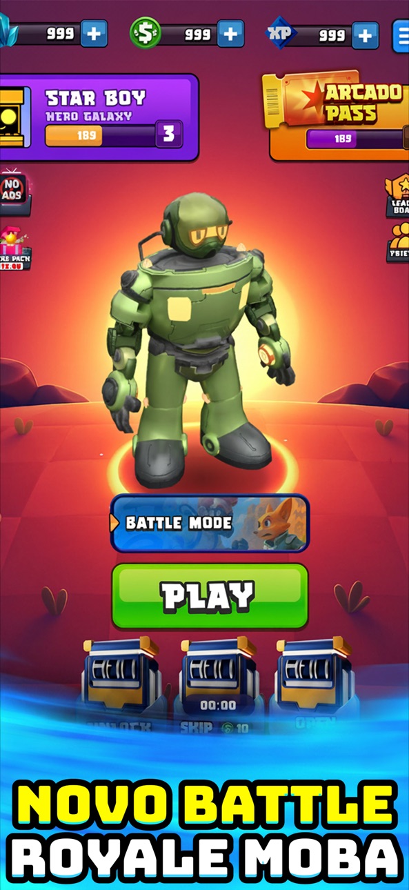 Arcado Battle: MOBA iOS Mod IPA screenshot 1 - iOS game interface