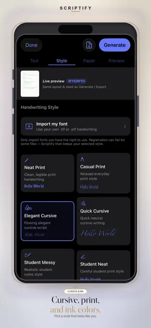 Scriptify: Text to Handwriting screenshot 4