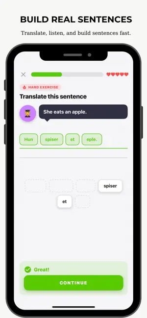Hinbun - Language Learning iPhone screenshot 3