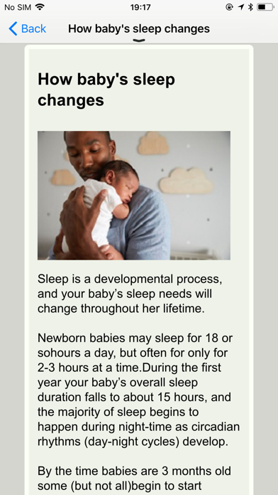 Screenshot #3 pour Infant Sleep Info