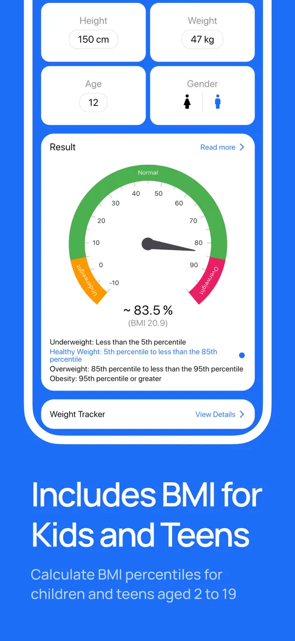 Screenshot #2 pour BMI Calculator Weight Tracker!
