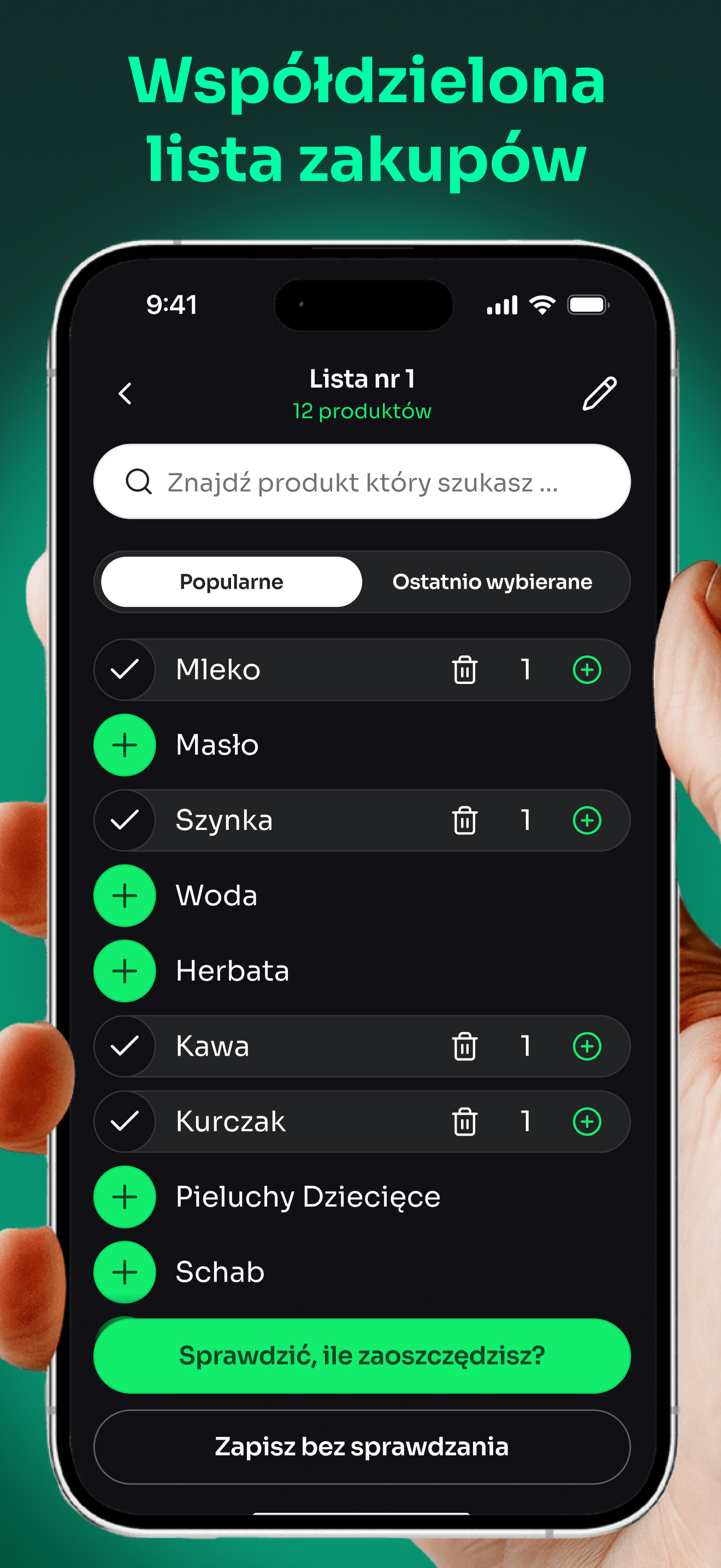 Lista zakupów i promo - Oforto