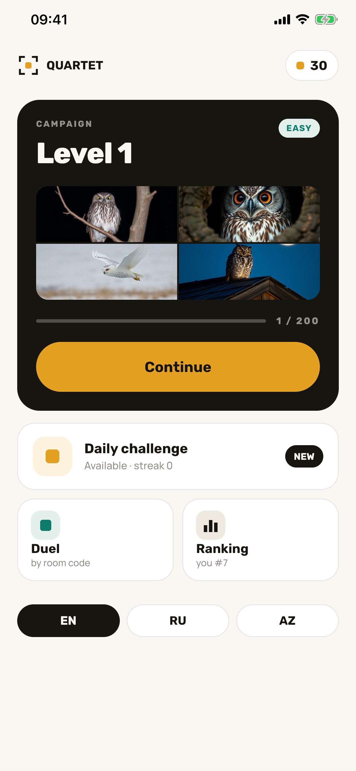 Screenshot 3 of Quartet: 4 Pics 1 Word