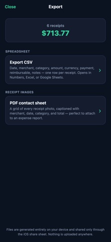 AI Receipt Scanner: Expenses Screenshot 4 of 4