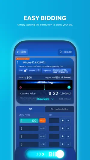 GLOBAL BIDDING SYSTEM screenshot 2