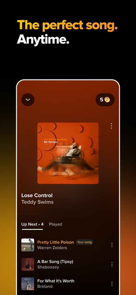 TouchTunes: Jukebox Music - Aktuelle Wiedergabe
