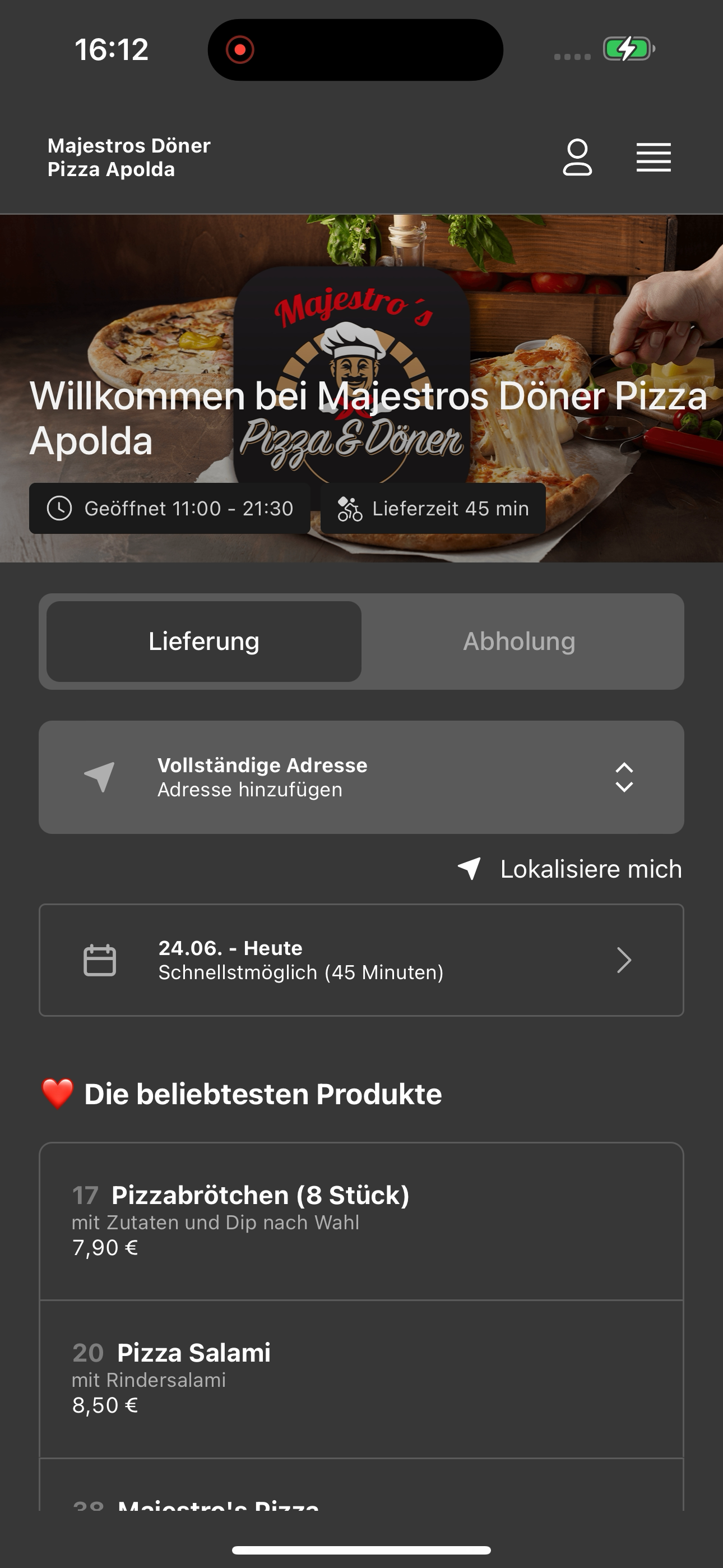 Majestros Pizza & Döner Apolda