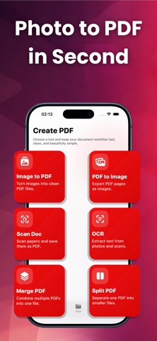 JPG to PDF: Scanner iPhone screenshot