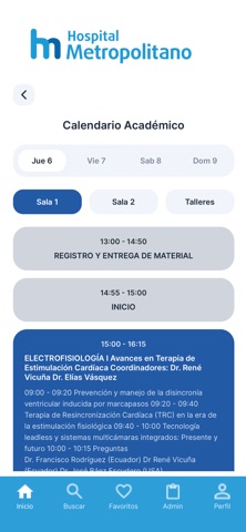 Eventos Hospital Metropolitano screenshot
