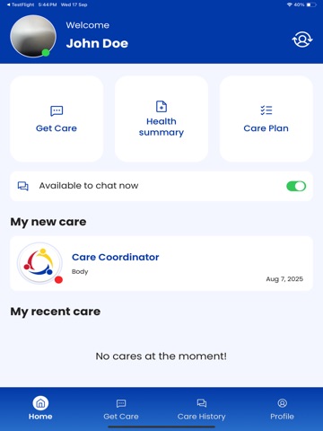 MCCN iPad screenshot