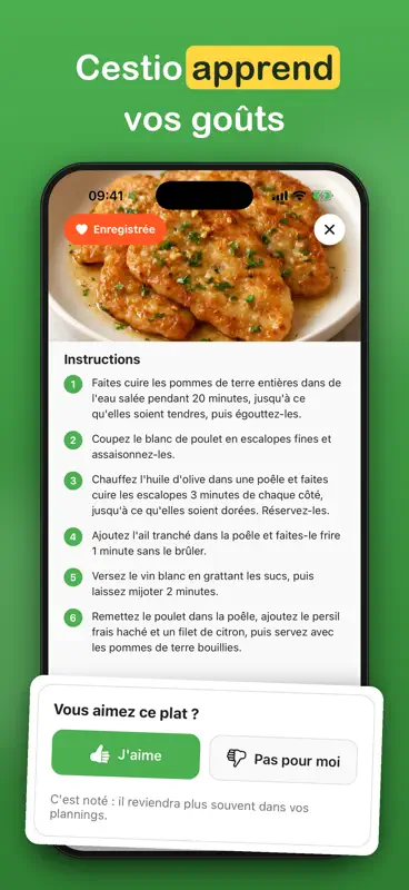 Cestio: Menus & Courses screenshot 4 of 9
