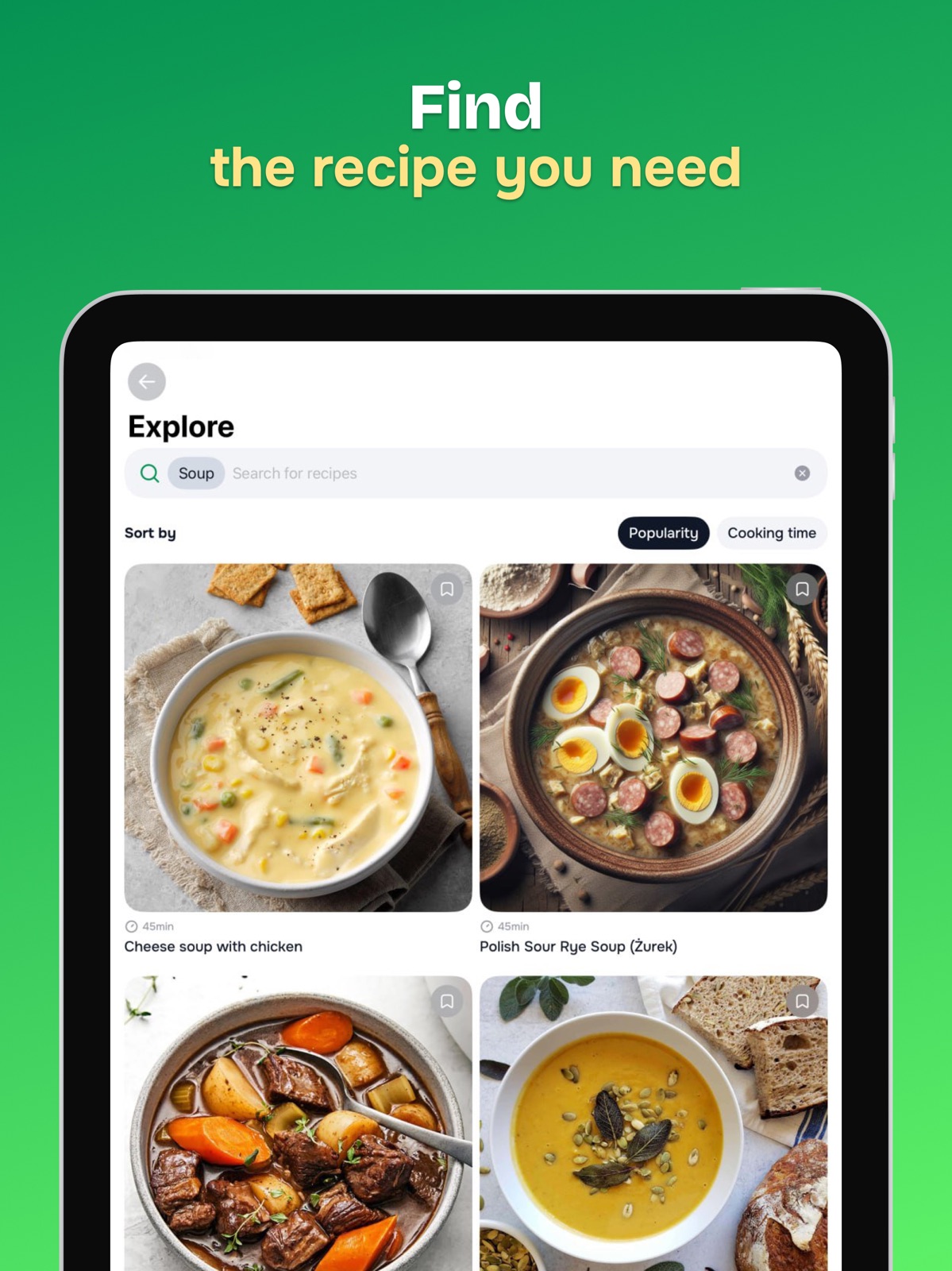 Easy Cooking Recipes - EattUp ipad screenshot 3