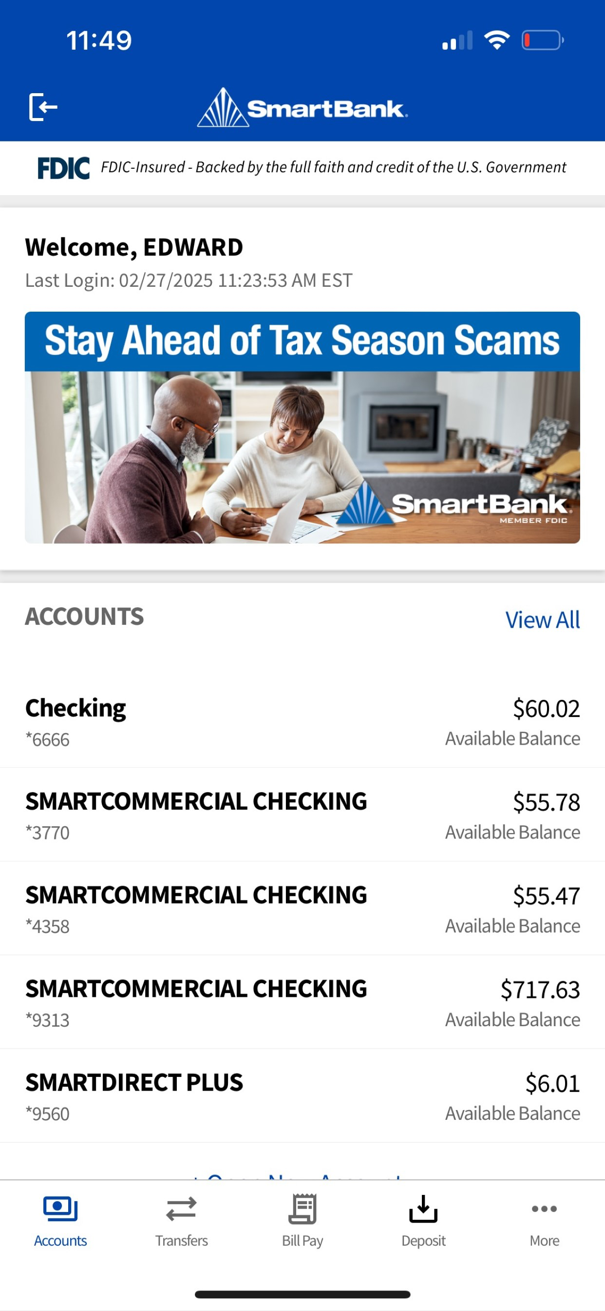 SmartBank Mobile Banking