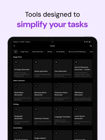 Merlin AI: AI Chat Assistant iPad screenshot