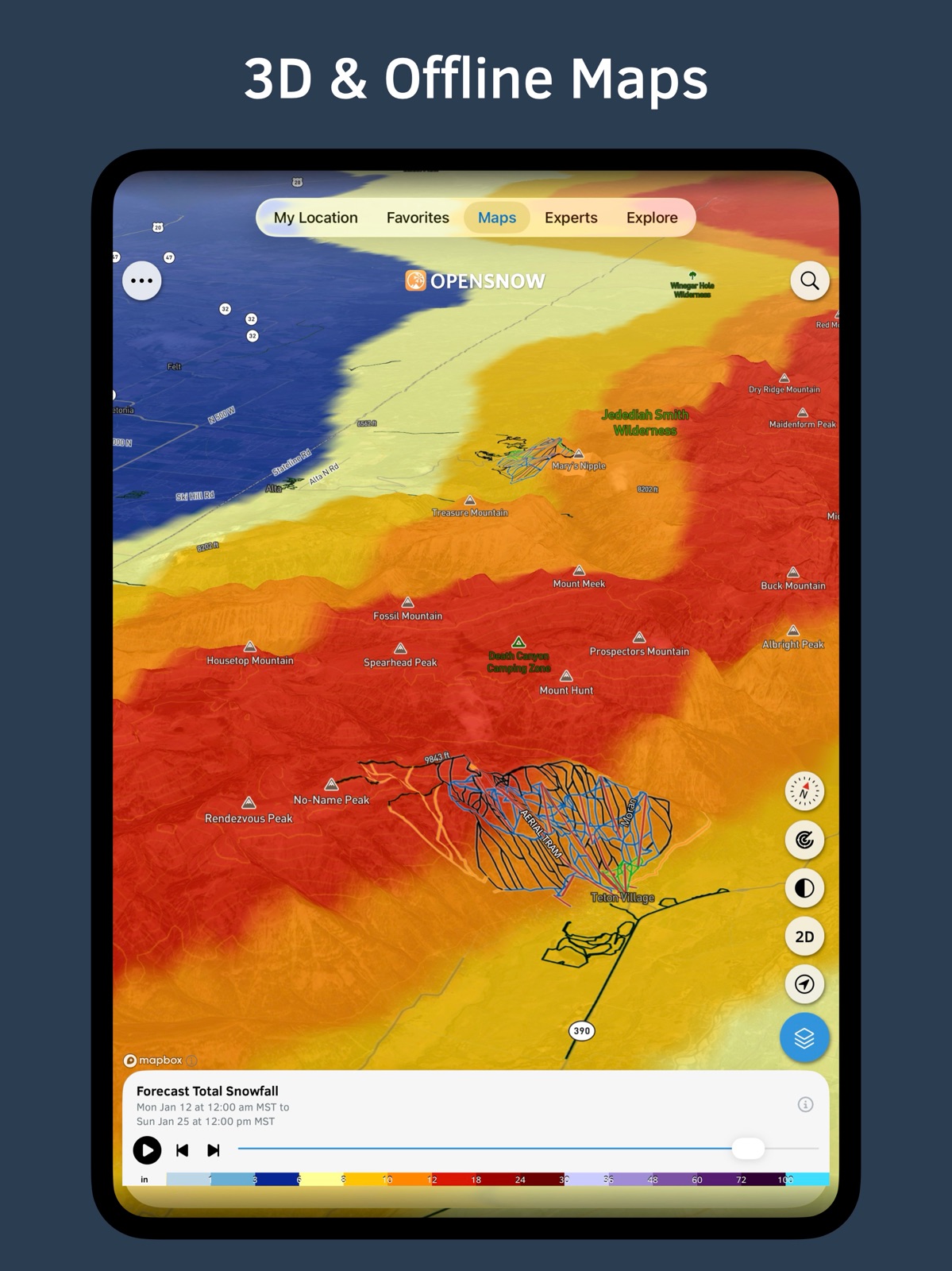 OpenSnow ipad screenshot 2