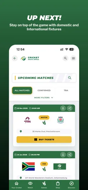 Official Cricket South Africa iPhone screenshot 2
