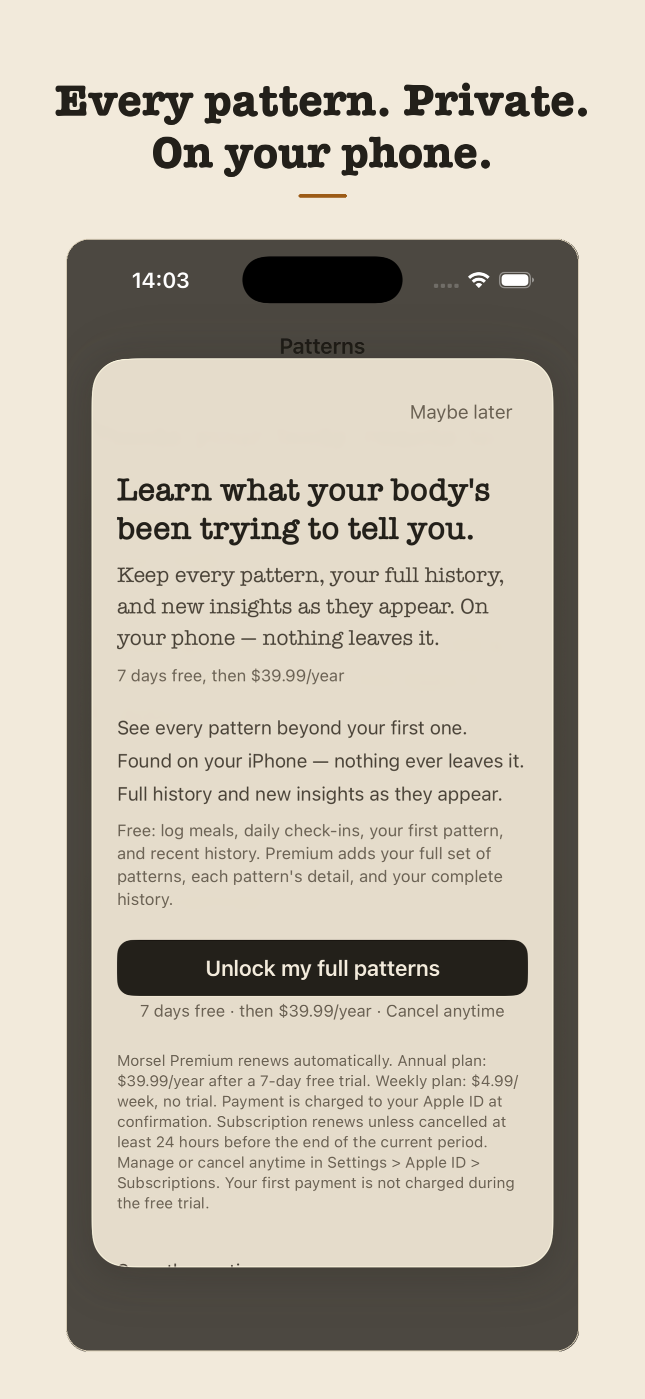 Morsel: Food & Feeling screenshot 5