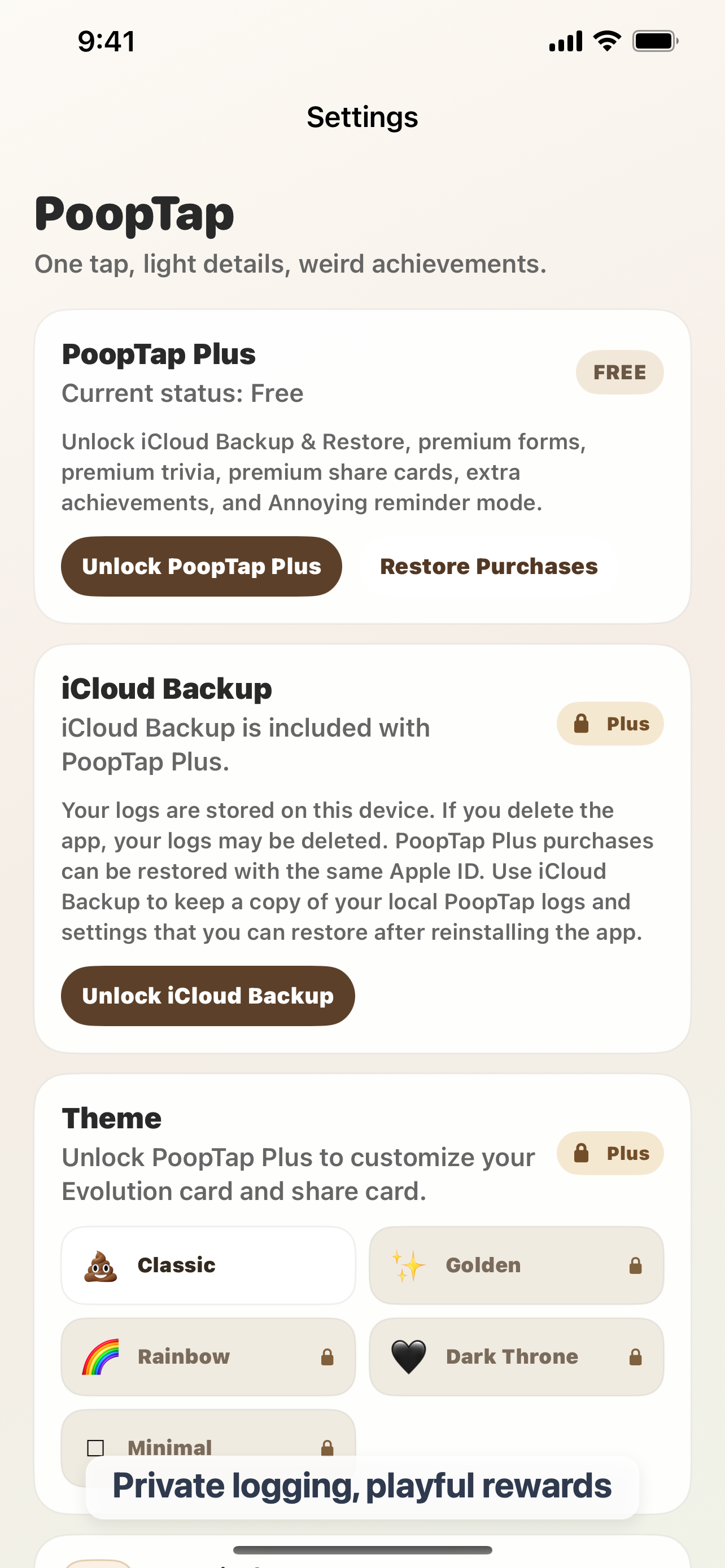 PoopTap – Daily Tracker
