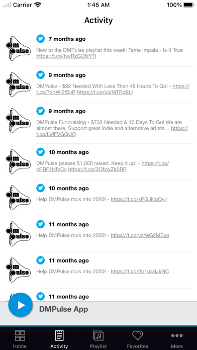 DMPulse App Screenshot