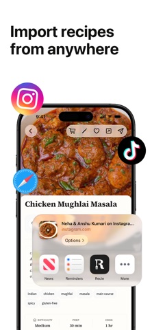 Recie screenshot