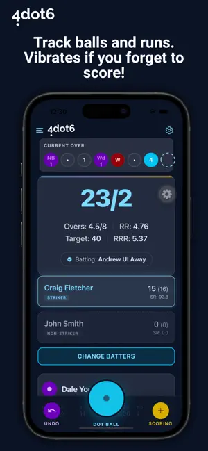 Cricket Umpire Ball Counter screenshot 1
