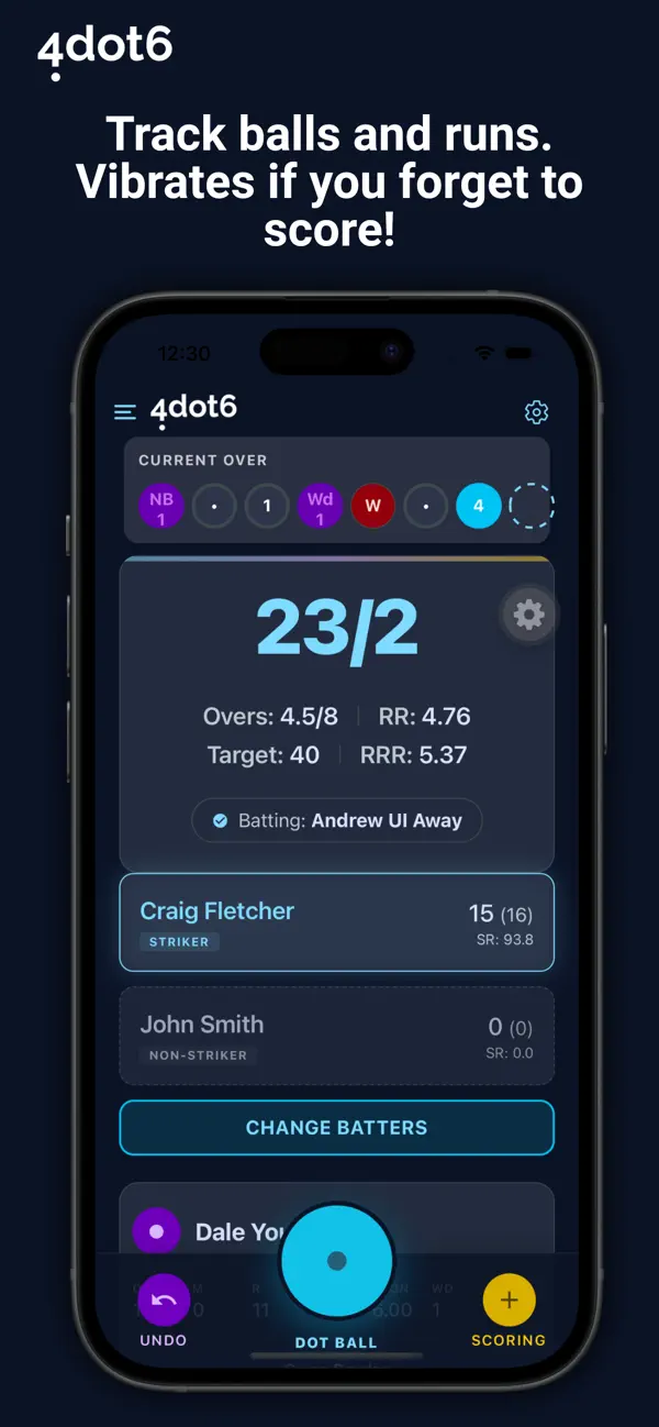 Screenshot #1 pour Cricket Umpire Ball Counter