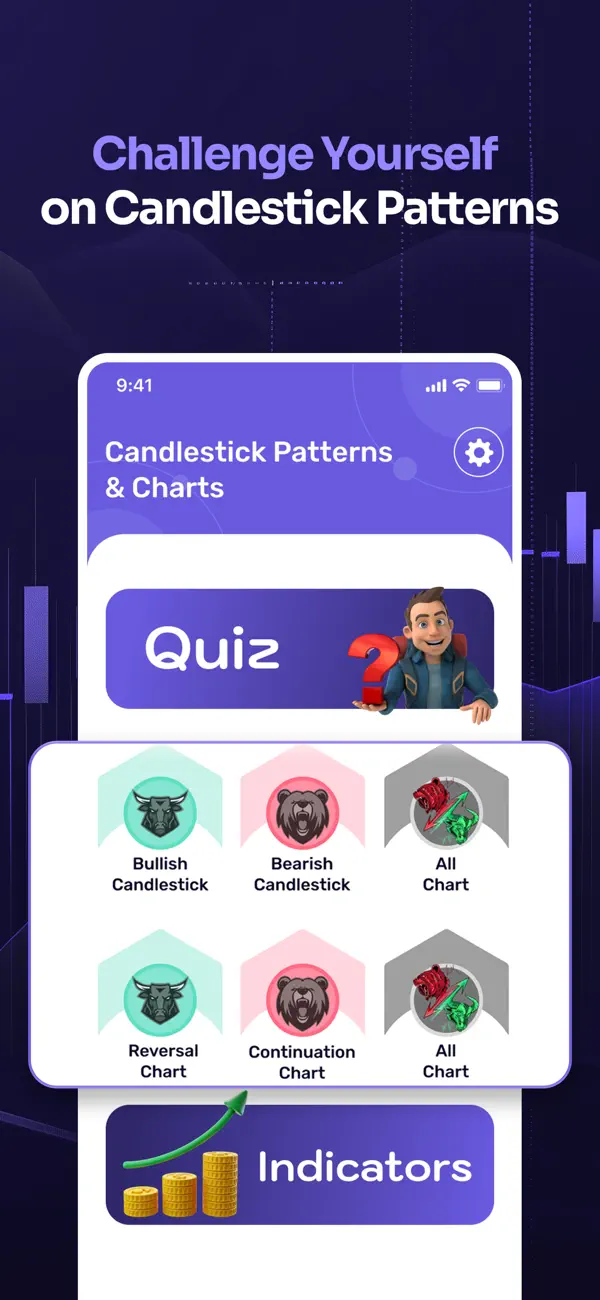 Screenshot #1 pour Candlestick Patterns & Charts