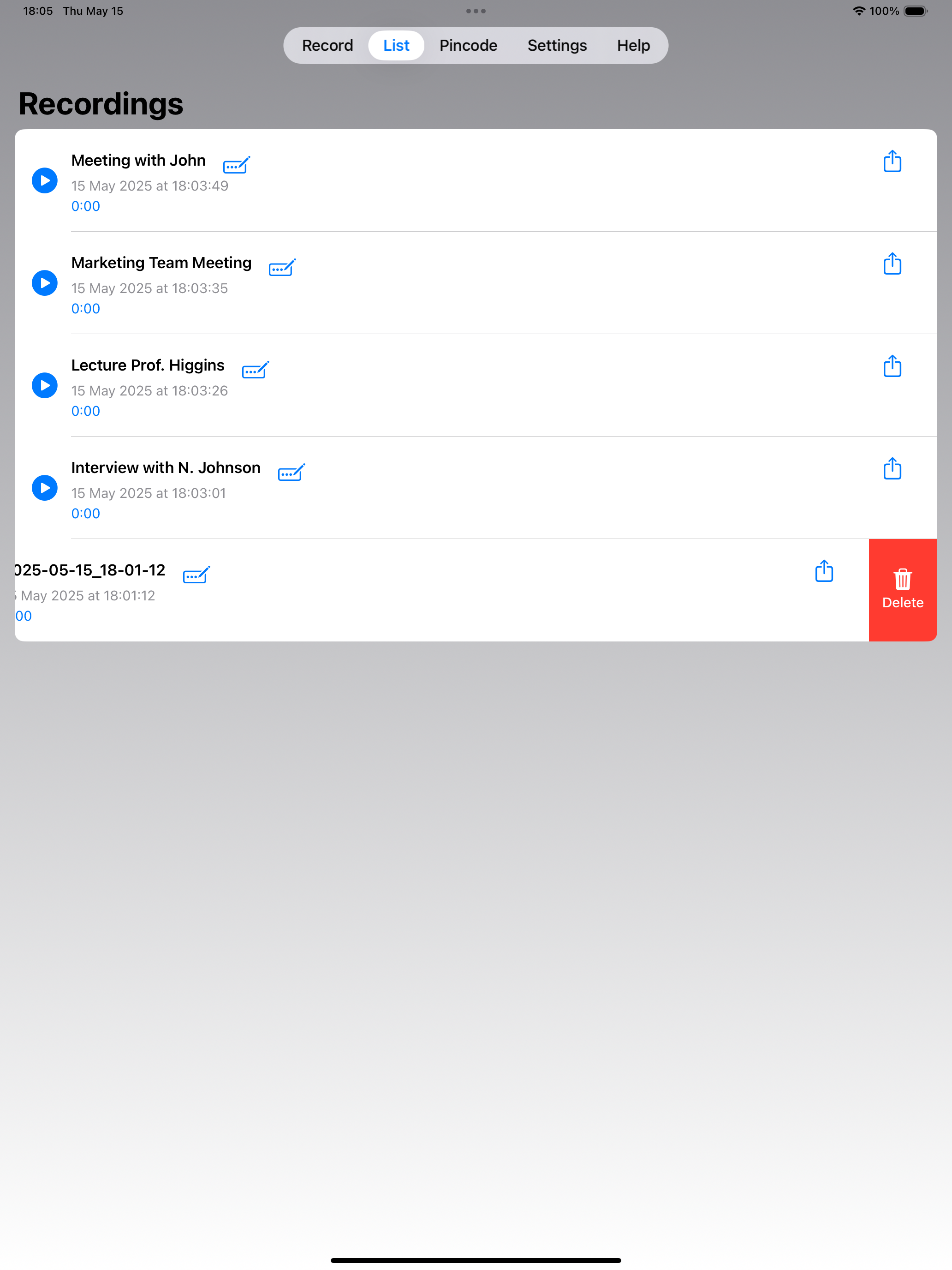 Secure Voice Recorder