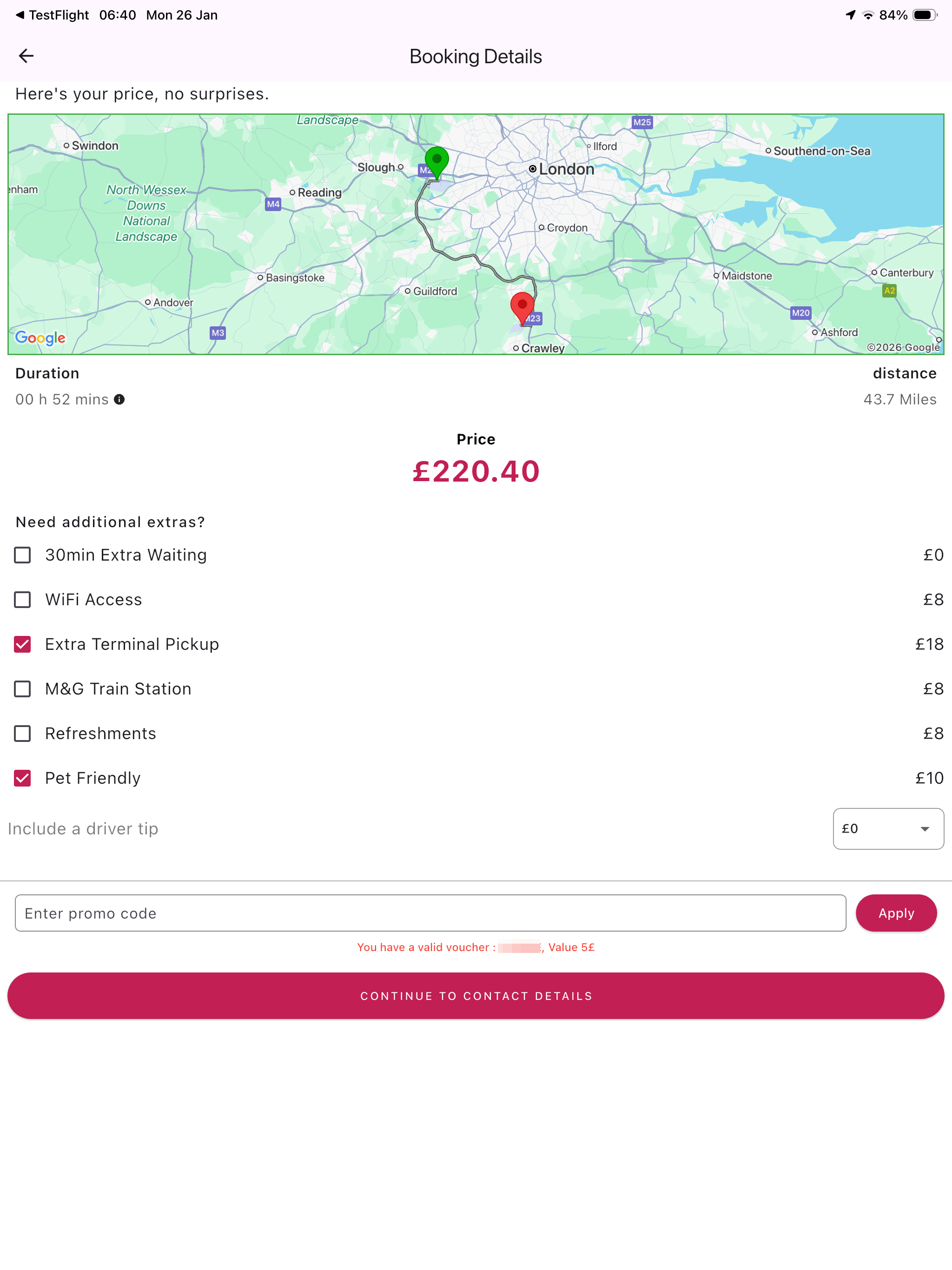 Twelve Client Airport Transfer