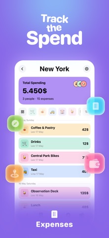 TravelTab: Split Expenses iPhone screenshot