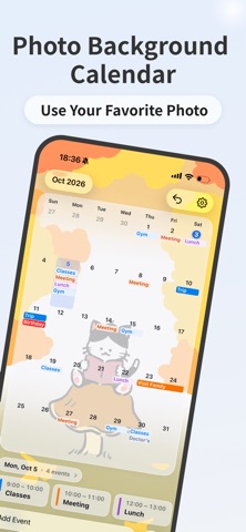 Monthly Grid Calendar Screenshot 1 of 5