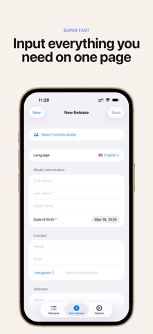Fast Release - Model Releases screenshot