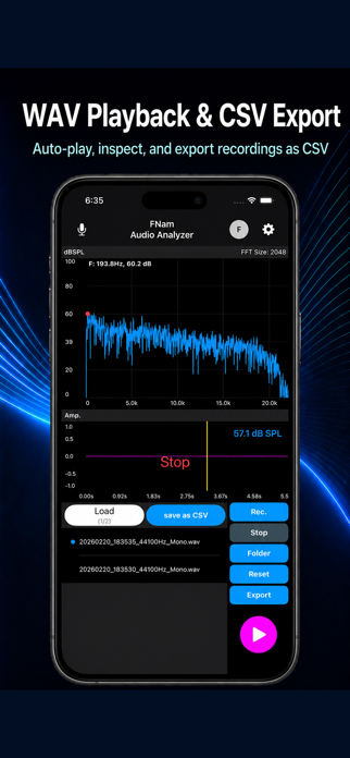 FNam FFT Spectrogram Analyzer Screenshot 6 of 7