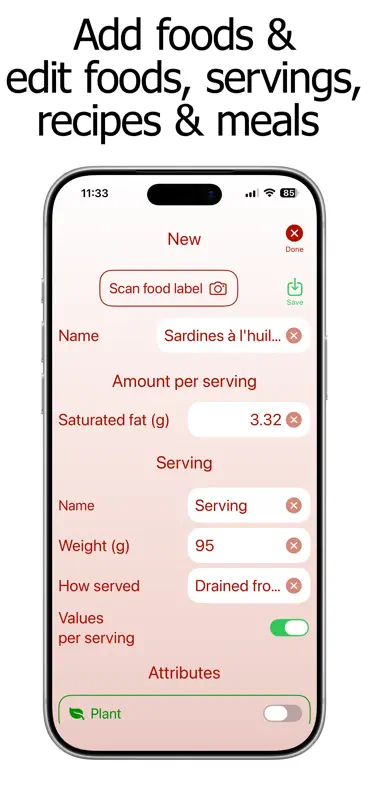 Saturated Fat Counter Tracker screenshot 9 of 10